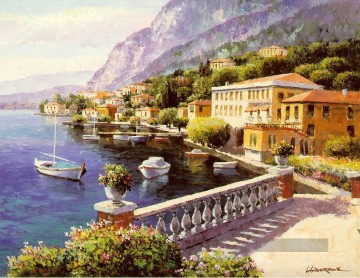 mt037 impressionistischen Mittelmeer Szene Ölgemälde